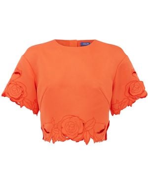 LEO LIN Indie Sleeve Top - Orange