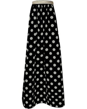 Dima Ayad Strapless Sequined Polka Dot Dress - Black