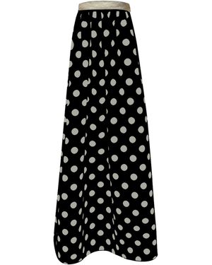 ‎Dima Ayad Strapless Sequined Polka Dot Dress - Black