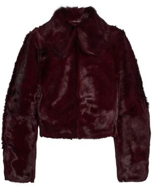 By Malene Birger Rowani Pony Hair Jacket - Red