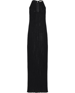 Giuliva Heritage The Lola Knit Cotton Maxi Dress - Black