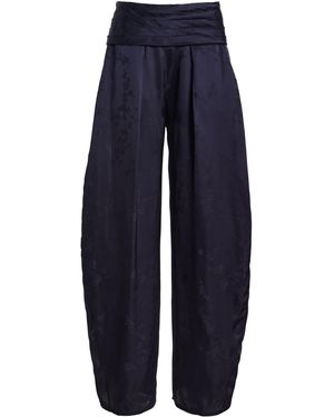 Kallmeyer Clemence Wide-Leg Cummerbund Trousers - Blue