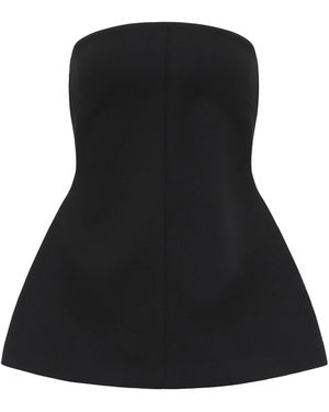 Source Unknown Rubik Peplum Top - Black