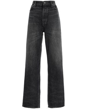 EB DENIM Sofia High-Rise Straight-Leg Jeans - Black