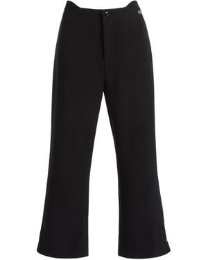 Victoria Beckham Tab-Detailed Cropped Trousers - Black
