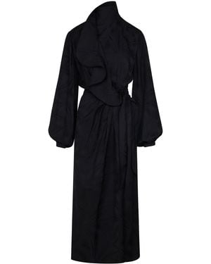 Johanna Ortiz Rain Secret Wrapped Midi Dress - Black