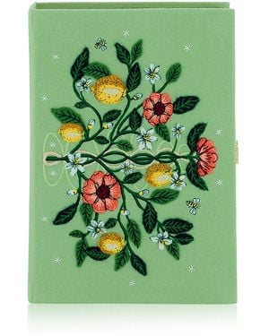 Olympia Le-Tan Botanical Chic Clutch - Green