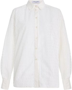 Franchise Exclusive Constance Cotton-Blend Shirt - White