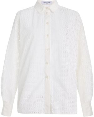 Franchise Exclusive Constance Cotton-Blend Shirt - White
