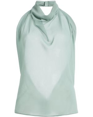 Sloan Georgette Scarf Top - Green