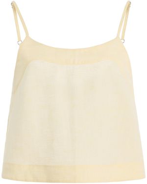 Bondi Born Leiden Universal Linen Top - Natural