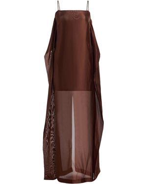 SIRAPOP Exclusive Grace Organza Dress - Brown