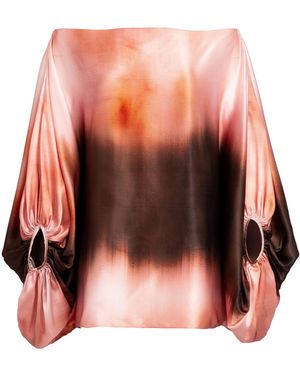 Silvia Tcherassi Bellagio Silk-Blend Top - Multicolour