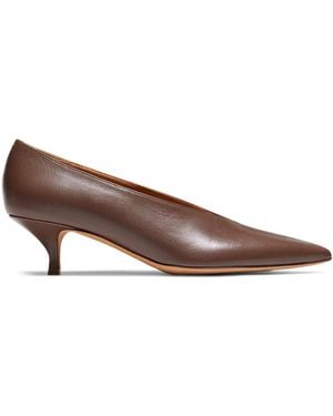 Emme Parsons Veneto Leather Court Shoes - Brown