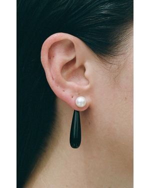 Sophie Buhai Small Angelyne Onyx Pearl Earrings - Green