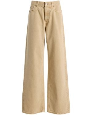 House of Dagmar High-Rise Relaxed Straight-Leg Jeans - Natural