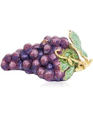 Judith Leiber Concord Grapes Clutch - Purple