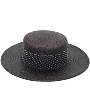 Mains de Vapeur Canotier Sun Hat - Black