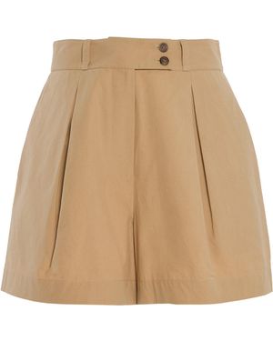 Jenni Kayne Newport Cotton Shorts - Natural