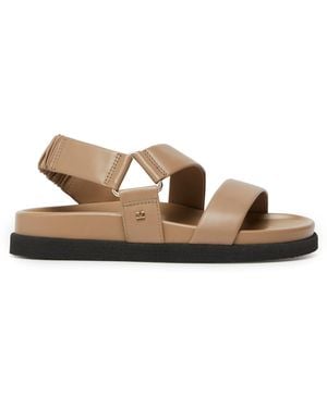 Max Mara Leather Sandals - Grey