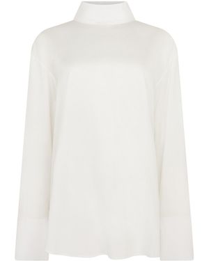 Conner Ives Reversed Button-Up Shirt - White