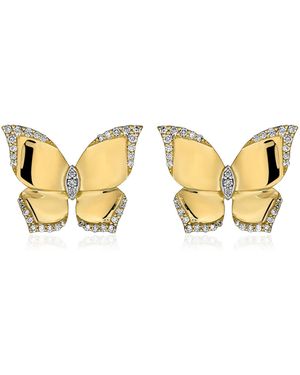 Piranesi Oro Butterfly Earrings - Metallic