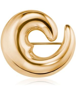 AGMES Nadia 18K Vermeil Brooch - Metallic