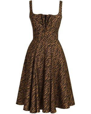 Lena Hoschek Elowen Cotton Blend Midi Dress - Green