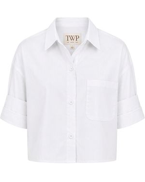 Twp Next Ex Cropped Cotton Shirt - White