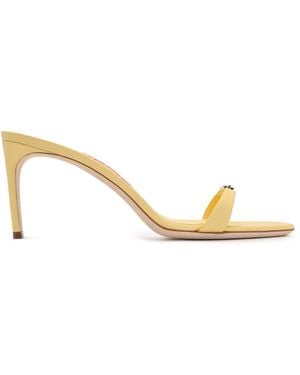 LUCASHEVA Amelie Leather Sandals - Yellow