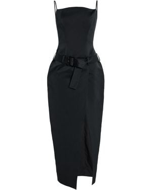 Wiederhoeft Julie Satin Midi Dress - Black