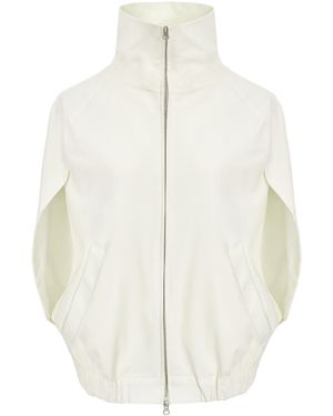 Source Unknown Leroy Cape Bomber Jacket - White