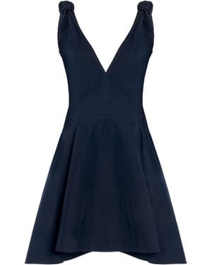 Bottega Veneta Cotton Mini Circle Dress - Blue