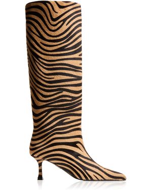 Britt Netta Odette Calf Hair Knee Boots - Brown