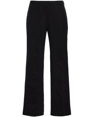 AMIYA Laurent Stretch-Wool Straight-Leg Trousers - Black