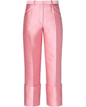 Calvin Klein Eva Cuffed Satin Pants - Pink