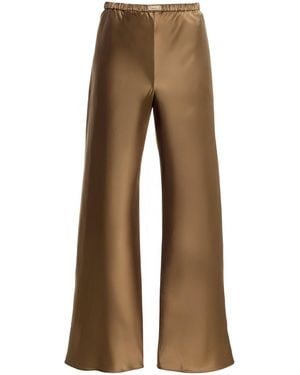 Comme Si The Silk Bias Pants - Brown