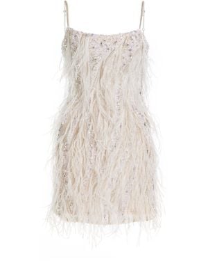 Rachel Gilbert Cynthia Embellished Mini Dress - White