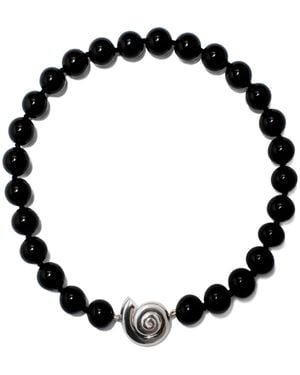 Le Sundial Nautilus Onyx Collar Necklace - Black