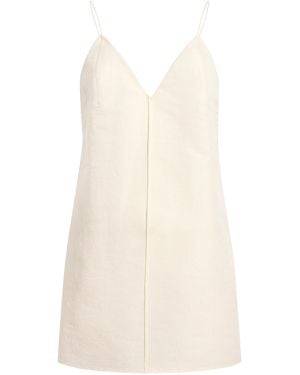 KHAITE Talsie Silk-Cotton Organza Tank Top - Natural