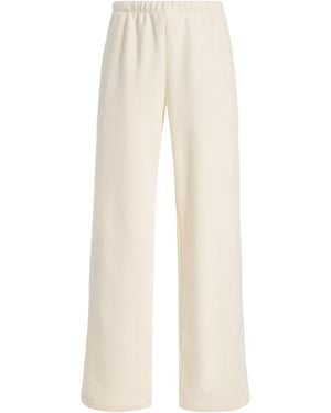ÉTERNE Oversized Cotton-Modal Wide-Leg Sweatpants - White