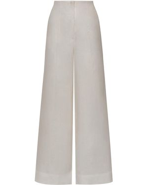 ANDRES OTALORA Camino De Luz Linen Trousers - White