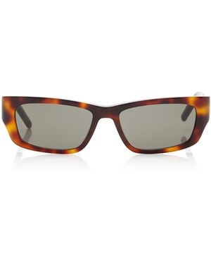 Saint Laurent Jazz Cat-eye Acetate Sunglasses - Brown