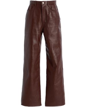 RÙADH The Quinn High-Rise Leather Pants - Brown