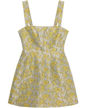 Jonathan Simkhai Lydia Jacquard Mini Dress - Yellow