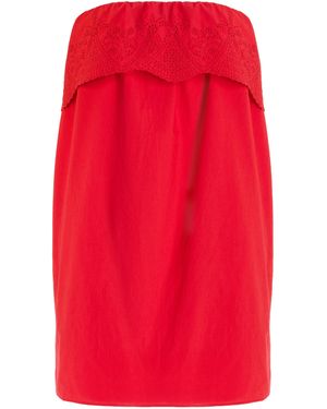 Posse Beryl Embroidered Cotton Mini Dress