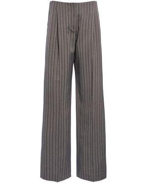 Christopher Esber Reyer Low-Rise Straight-Leg Pants - Gray