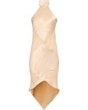 Francesca Miranda Alma Halter Silk Dress - White
