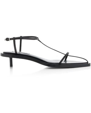 Jil Sander Leather Sandals - Black
