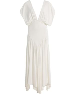 Paris Georgia Basics Sloane Ruffled Midi Dress - White